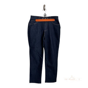 Basic Editions Women's Classic Fit Blue Denim Jeans 6 Short